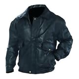 Napoline Roman Rock Design Genuine Leather Jacket Two Large Front Snap Pockets GFEUCT Medium