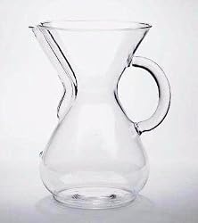 Chemex Six Cup Glass Coffee Maker with Glass Handle - 6 Cup Coffee Maker