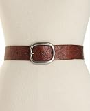 Fossil Floral Embossed Belt