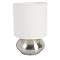 Versailles Touch Lamp Set of 2 - Silvertone