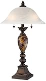 IMAGE OF Kathy Ireland Alabaster Glass Mulholland 2-Light Table Lamp