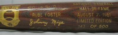 Gibson & Mize Signed 1981 Hof Induction Bat Psa Coa - Autographed MLB Bats