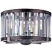 Foster Four Light Flush Mount in Etruscan Silver