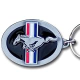 Ford Mustang Pewter Keychain