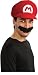 Fancy Dress Accessories - Official Licensed Adults Deluxe Mario Hat & Moustache