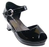 Girls: NKBLUEBELL Black Patent High Heels