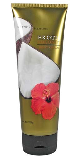 Bath & Body Works Pleasures Exotic Coconut Body Cream 8 oz