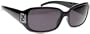 Fendi Women's Metal Logo Fs 350r Black Frame/Grey Lens Plastic Sunglasses