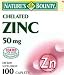 Zinc 50 mg Chelated (Zinc Gluconate),by Nature's Bounty