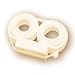 Monadnock Compact Double Cuff, White, 3 Pack