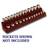 Mechanics Time Saver 728 - 1/4 in. Drive Magnetic Black Socket Holder 4-14mm - Mechanic's Time Savers - 728