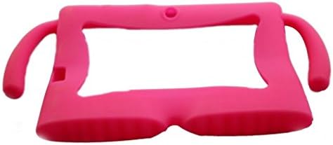 7 Inch Silicone Rubber Gel Soft Skin Case Cover for 7 Dragon Touch A13 Dual Core Q88 Tablet Rose Red