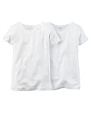 カーターズ Carter's 下着 キッズ子供服 半袖 綿リブ100% 2枚組 2-Pack Cotton Undershirts 2-3T (86-98cm)