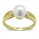 Genteel Japanese Akoya Cultured Pearl Ring