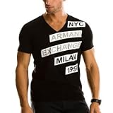 Armani Exchange Colorblock V-Neck T-Shirt Armani Exchange Colorblock V-Neck T-Shirt