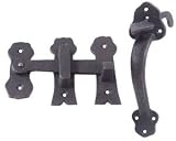 Gate Latch & Handle Oil Blackened 5x7 5/8