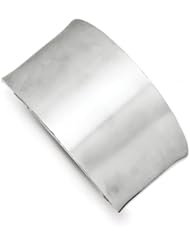 Sterling Silver Brushed Cuff Bangle