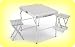 EARTH 2-PERSON TABLE w/ TWO STOOLS w/ Storage Case -- STRONGER Anodized Aluminum Fram...