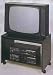 Black Roller TV Stand by Coaster