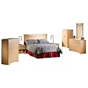 Natural Maple and Chrome Bedroom Furniture Collection