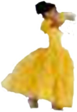 Handmade Princess Costume Big Girls' Belle Beauty & The Beast Dress Ball Gown 10 Years Yellow Gold