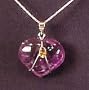 Amethyst Heart w/Accent Pendant