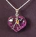 Amethyst Heart w/Accent Pendant