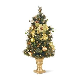 3 ft gold decorated christmas trees pictures