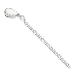 Sterling Silver 10 inch Solid Polished 3-Dimensional Shell Anklet - 10 inch