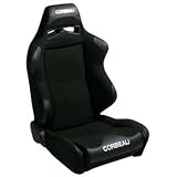 Corbeau (25509W) LG1 Seats - Black Cloth w/Gray Cloth Inserts - Wide