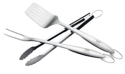 Weber Style 18700 Professional-Grade 3-Piece Stainless-Steel Tool Set