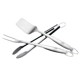 Weber Style 18700 Professional-Grade 3-Piece Stainless-Steel Tool Set by 