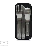 Couverts pour boite bento Monbento noirs