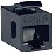 Tripp Lite N235-001 Cat6 Straight-thru Snap-in Black Coupler - RJ45F/F