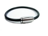 Produkt-Bild: Bruno Banani Damenarmband Barrel Kautschuk mit Edelstahl 19cm 350060002