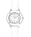AK Anne Klein Women's Trend White Enamel Bezel Watch #108993WTWT