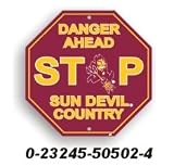 Arizona State Sun Devils Stop Sign **