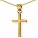 9ct Yellow Gold Cross Pendant and Chain.