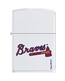 Zippo Lighter MLB Atlanta Braves White Matte
