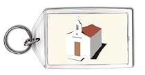 Small Greek Church Keychain