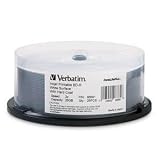 Verbatim 96661 25GB 2X DataLifePlus White Inkjet Printable BD-R (25pk Spindle)