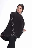 Deliciously Woolen Soft Reversible D Wrap Black with Sequins Border Cloak Cape Ruana Poncho