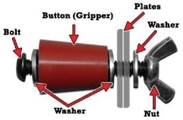 Longworth 8pc Rhino Silicone Replacement Grippers 1" Long