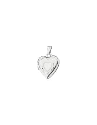 17.50x14.75 mm Heart Shaped Locket in 14K White Gold