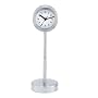 Adesso Table Clock Mirror, Steel