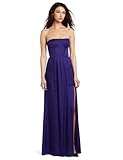 BCBGMAXAZRIA Women's Enyas Strapless Bustier Long Gown, Persian Blue, 6