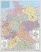 Third Party New : PLZ-Karte Deutschland, Wandkarte STIEFEL, laminiert, beschreib- u. abwischbar, Poster