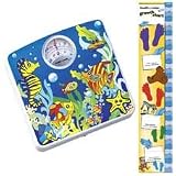 Health o meter HAB025-73 Kid's Sea Creature Dial Scale w/Growth Chart