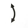 ANODIZED BLACK STAINLESS STEEL STRAIGHT EYEBROW Gauge: 16, Ball Size: 3mm, Length: 11mm Sold as a Pair