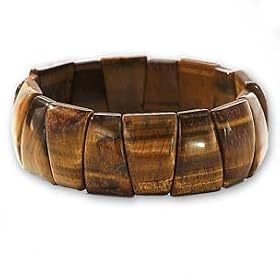 23mm Tiger's Eye Stretch Bracelet, Fits 8" by 